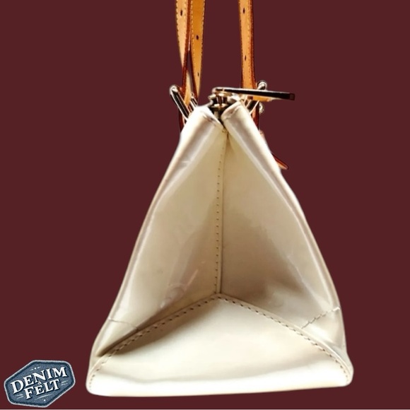 Louis Vuitton Womens Perle/White Monogram Vernis Rosewood Handbag/Purse/Tote🩷 - Picture 3 of 8